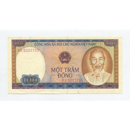 Банкнота Вьетнама 100 донгов 1980 VF