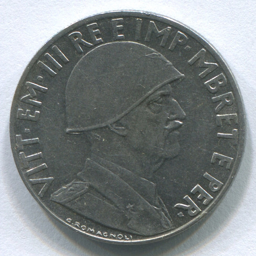 Монета Албании 0,20 лека 1940 VF