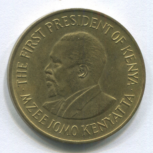 Монета Кении 10 центов 1977 UNC