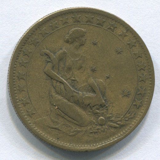 Монета Бразилии 1000 рейс 1927 VF