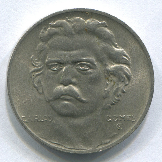 Монета Бразилии 300 рейс 1936 aUNC