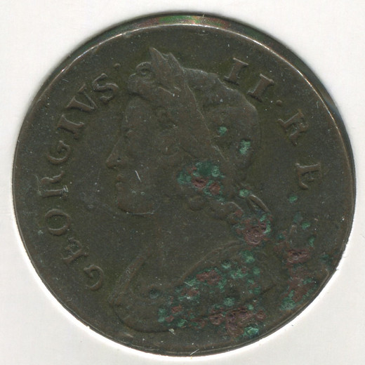 Полпенни 1739. Монета 1739 год. Монета Англии 1 1/2 пенни 1834 серебро. Монета 1739 года фото.